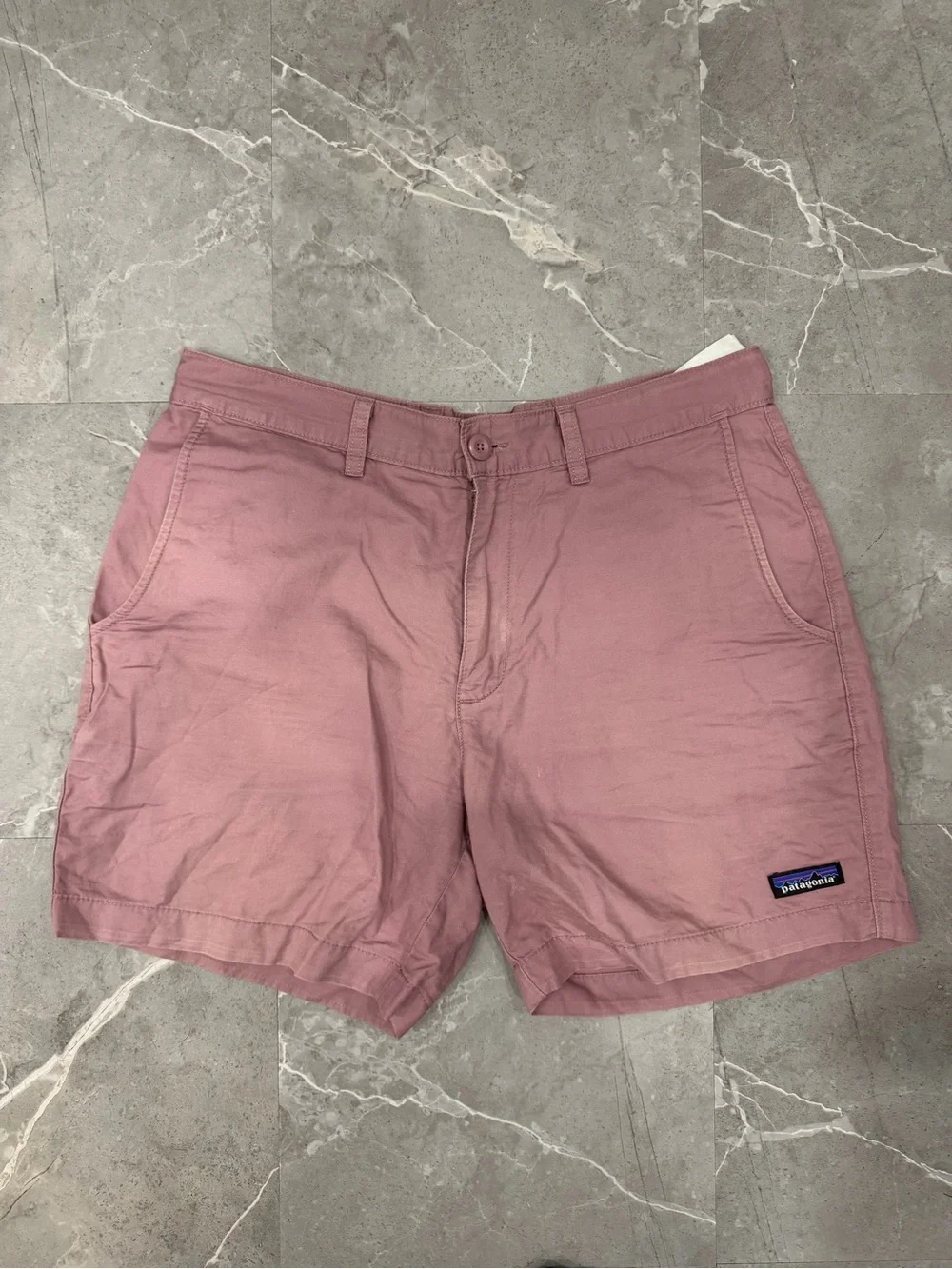 Patagonia Organic Cotton Hemp Chino Shorts Mens 32 Pink Casual 5 Inch Inseam